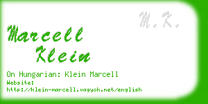 marcell klein business card